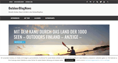 Desktop Screenshot of outdoorblognews.de